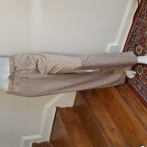 BR jaquad wide leg pants